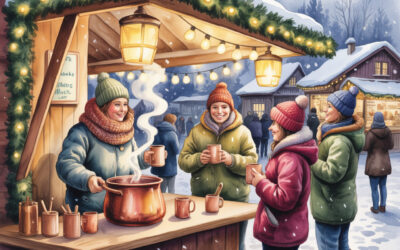Stammtisch am Weihnachtsmarkt in Waldenburg
